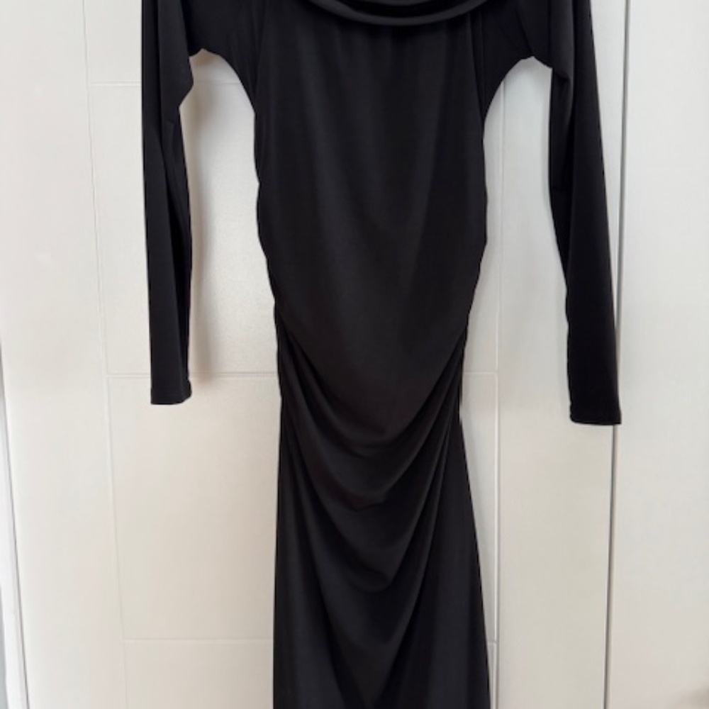 LAUNDRY OFF THE SHOULDER COCKTAIL DRESS - NEW - Black - Size M